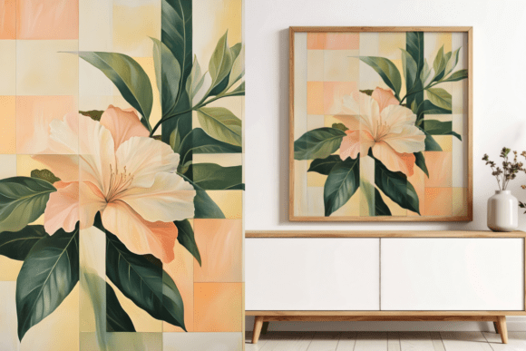 Download Geometric Floral Elegance Abstract Art - Premium Bundle